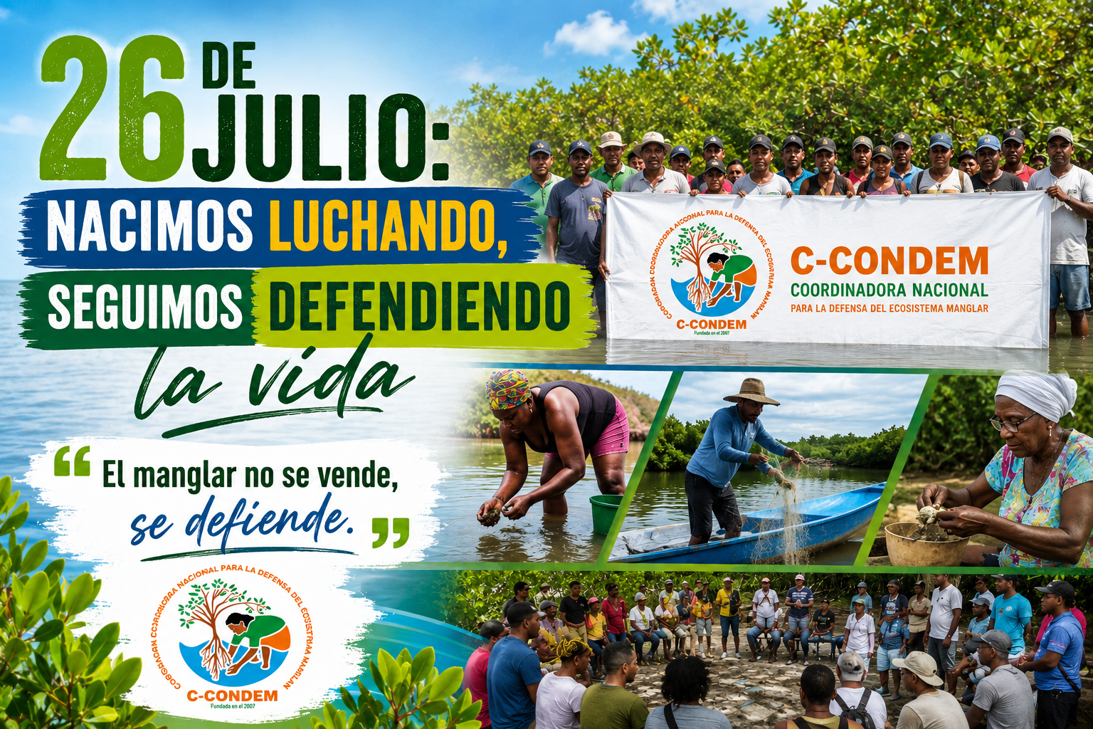 Pronunciamiento de CCONDEM en el Día Internacional de la Defensa del Ecosistema Manglar.