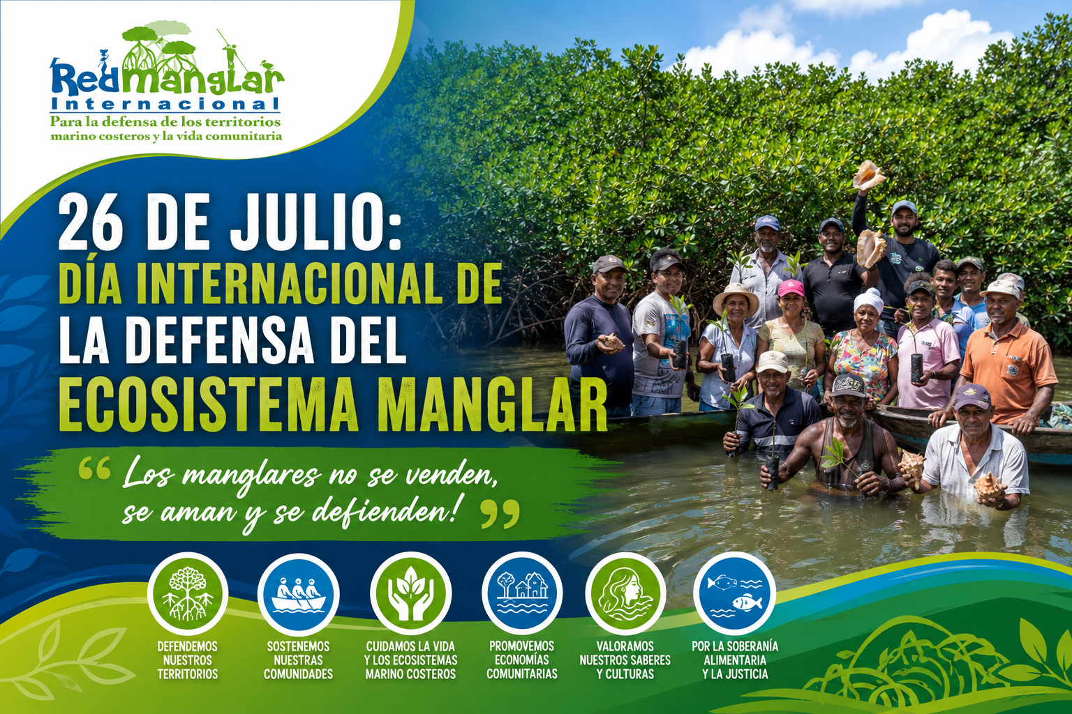 Red Manglar Internacional - Manifiesto de los pueblos del manglar, el mar y los maritorios en tiempos de crisis global.